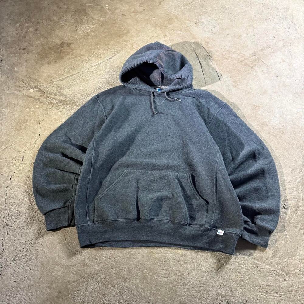 Y2K Dark Grey Russell Athletic Hoodie